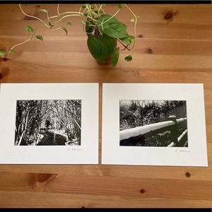 New Original Signed Photography Set of 2